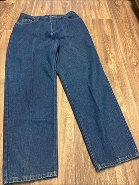 Vintage Woman's Denim Jeans - Classic Straight Fit LL Bean Double L Natural Fi